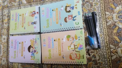 Kids Magic Practice Book For Learning & Growth (4 Books + 1 Pen + 1 Grip + 10 Refill) photo review