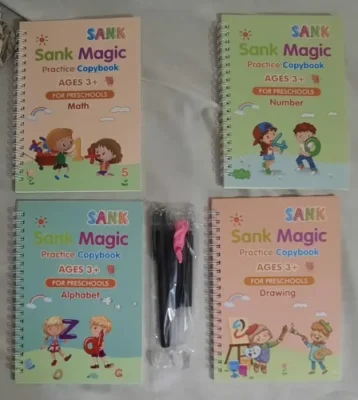 Kids Magic Practice Book (4 Books + 1 Pen + 1 Grip + 10 Refill) photo review