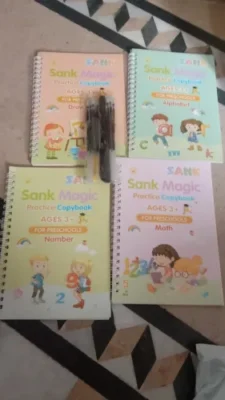 Kids Magic Practice Book For Learning & Growth (4 Books + 1 Pen + 1 Grip + 10 Refill) photo review