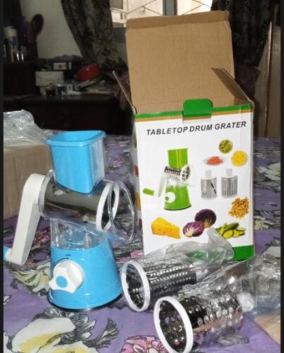 3 in 1 Manual Tabletop Drum Grater photo review