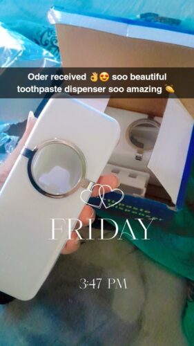 Set of Toothpaste Dispenser & Brush Holder photo review