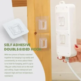 Double-Sided-Adhesive-Wall-Hooks-Hanger-Strong-Transparent-Hooks-Suction-Cup-Sucker-Wall-Storage-Holder-For