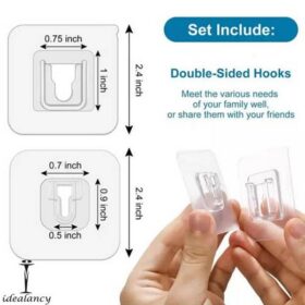 Double-Sided-Adhesive-Wall-Hooks-Hanger-Strong-Transparent-Hooks-Suction-Cup-Sucker-Wall-Storage-Holder-For