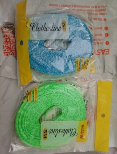 Plastic Cloth Hanging Rope Clothesline - 5 Meters photo review