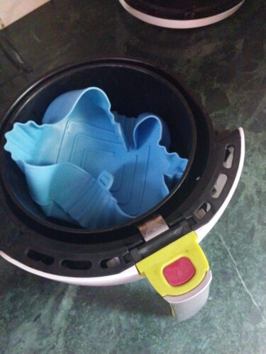 Air Fryer Silicone Griddle Reusable Pot Easy Clean Round photo review