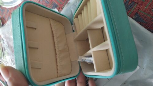 Jewellery Organizer Box with Zipper ,Hair Accessories Leather Jewellery Organizer Box with Zipper photo review