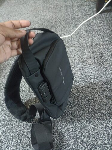 Business Crossbody Bag, Anti-theft Sling Backpack With Password Lock photo review